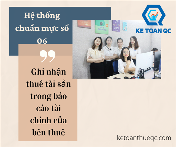 GHI NHẬN THUÊ TÀI SẢN TRONG BÁO CÁO TÀI CHÍNH CỦA BÊN THUÊ - CHUẨN MỰC SỐ 06 