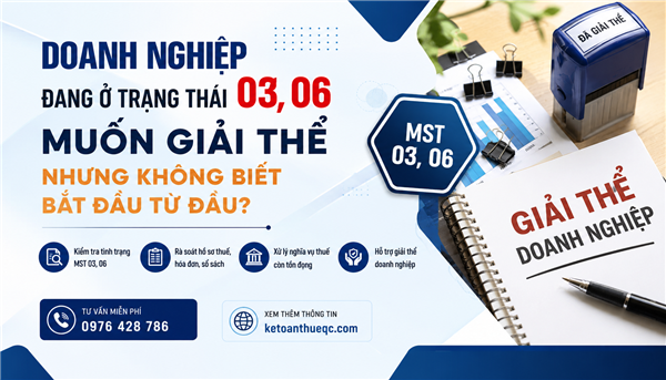 Doanh nghiệp đang ở trạng thái 03, 06 – Muốn giải thể nhưng không biết bắt đầu từ đâu?