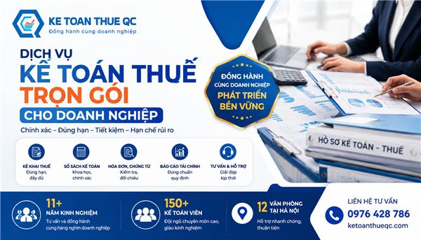 Dịch vụ kế toán thuế trọn gói cho doanh nghiệp