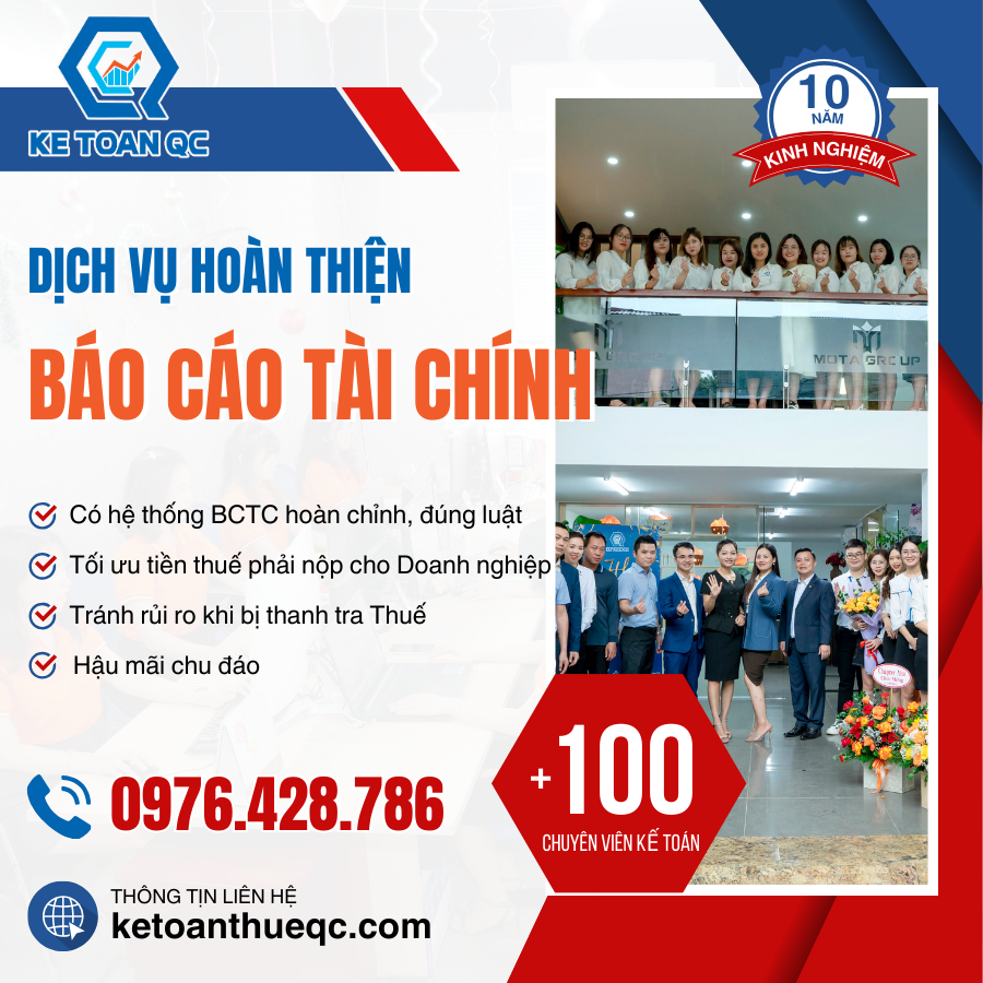 Dịch vụ hoàn thiện báo cáo tài chính